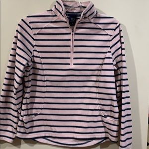 Ladies fleece half zip jacket size medium